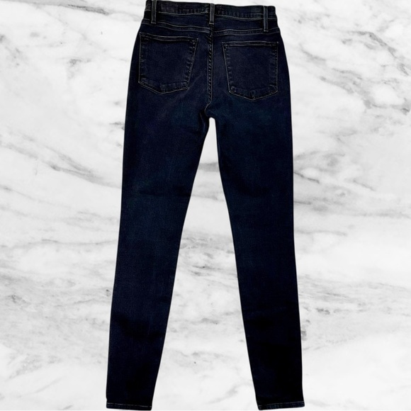 Frame Denim ‘Le High Skinny’ Snap Fly Jeans in “Bestwick” Dark Gray Wash Size 26 - Picture 10 of 16